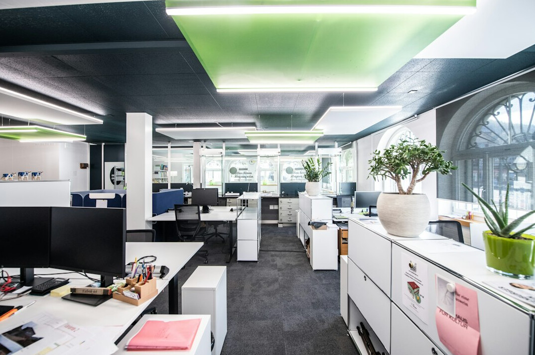 modern office workspace